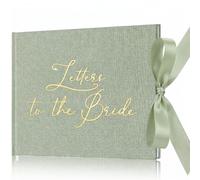 Humyoun Libro de invitados de boda de 8.5 x 7 pulgadas con letras a la novia, álbum de recortes, libro de recuerdos de boda, álbum de recortes, papel en blanco, álbum de fotos, letrero de invitados