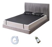 HUNAIGEE Alfombrilla conductora para conexión a tierra transpirable, con cable de tierra, kit de funda de colchón para un mejor sueño conectado a la tierra (55 x 71 pulgadas)