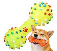 Hund Kauspielzeug - 6,5 x 6,5 cm Interaktives Hundespielzeug | Quietsch Spielzeug - Emaille - Robustes Kau Spiel Mit Pfeife Fördert Training Aktivität Und Beschäftigung Für Hunde Katzen Im Innen Auße