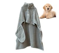Hunde Bademantel Aus - Schnell Trocknend Wärmend | Saugfähiger Bademantel | Für Kätzchen Katzen Zum Baden Schwimmen Bei Kaltem Wetter, Am, Im Pool, Zu Hause Und Auf