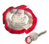 Hunde Beanie Mütze - Weiche Niedliche Weihnachtsmann Kopfbedeckung mit Ohrlöchern | Weihnachts Hunde Winter Mütze für Party Feiertag Draußen Winter Kinder Mädchen Jugend Teenager