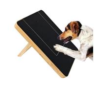 Hunde Kratzbrett Für Krallen - Verstellbares Krallenpflege-Brett Aus Holz Mit Integrierter Leckerli-Box - Stressfreie Alternative Zu Krallenschneidern - Interaktives Hundespielzeug & Krallenfeile