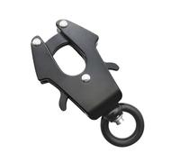 Hunde Leinenverschluss 7x3.5cm | 300kg Zugkraft Drehfroschclip aus Zinklegierung | Sicherer Schnapphaken für Hundeleine & Halsband, Hardware, Schwarz, 1St