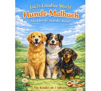 Hunde Malbuch mit Steckbriefen - 20 Hunderassen zum Ausmalen und Lernen: Mit wissenswerten Fakten für Kinder ab 7 Jahren und alle Hundefans