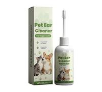 Hunde Ohrentropfen - 5.67 Zoll Hunde Ohrreiniger | Flüssig Sanfte Formel - 60ml sanfte Ohrreinigung entfernt Ohrenschmalz Gerüche lindert Juckreiz und pflegt empfindliche Ohren für tägliche Tierpflege