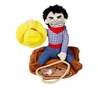 Hunde-Pferdesattel-Kostüm - Lustiges Hundekostüm, Cowboy-Reiter-Katzenkostüm, Haustier-REIT-Outfit | Lustiges Hunde- Und Katzenkostüm, Hunde-Weihnachtskostüm, Cowboy-Haustierkostüm