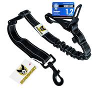 Hundefreund Cinturón de Seguridad para Perros - Arnés de Coche Ajustable con Amortiguador para Perros Medianos y Grandes (Negro, Perros pequeños)