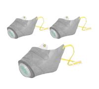 Hundegesichtsmaske - 4,3 pulgadas Hund Masque Stoff | Stoff 3-teiliges Set - Atmungsaktive Hundemaske Mit Staubschutz Für Outdoor Aktivitäten Gehen Camping Training Komfortable Passform