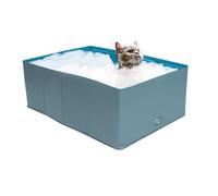 Hundepool - 25in PVC Planschbecken Für Hunde | Outdoor Hundeschwimmbad - Mit Polsterung, Robustes Wasserspiel Für Garten Kinder Haustiere, Ideal Für Sommer Abkühlung Spaß Und Pflege