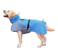 Hunderegenmantel wasserdicht | Wintermantel für Hunde mit Kapuze als Schneejacke und Poncho | Warme Haustierbekleidung für kleine, mittelgroße und große Hunde | Ideal für Spaziergänge bei Regen, Wind