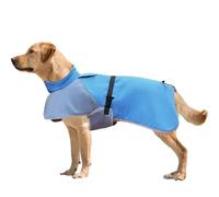 Hunderegenmantel wasserdicht | Wintermantel für Hunde mit Kapuze als Schneejacke und Poncho | Warme Haustierbekleidung für kleine, mittelgroße und große Hunde | Ideal für Spaziergänge bei Regen, Wind