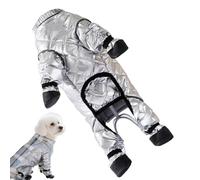 Hundeschneeanzug Winter Warm - Isolierende Welpenkleidung, Gefütterte Hundejacke Outdoor | Kälteschutz Bewegungsfreiheit Wetterabwehr Komfortdesign Alltagsausstattung Nutzung für Schneetage Spaziergän