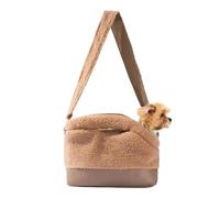 Hundetragesack Winter - Warme Fleecetasche Mit Brustgurt & Sicherheitsverschluss | Wasserdichter Tragebeutel Für Kleine Hunde, Katzen & Kaninchen | Ideal Für Outdoor, Einkaufen & Schneeausflüge, Leich