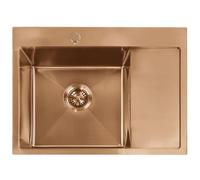 Hundir Rea Fin Brush Copper 62X48X18,5Cm + Grifo De Cocina Fresh