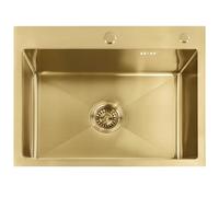 Hundir Rea Liam Brush Gold 58X45X18,5Cm + Grifo De Cocina Fresh