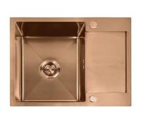 Hundir Rea Paul Brush Copper 60X48X18,5Cm + Grifo De Cocina Fresh