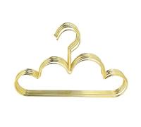 Hundnsney 10 Piezas Perchas de Metal Antideslizante Perchas para NiñOs Percha Dorada NiñOs Forma de Nube Percha Perchero Organizador de Almacenamiento de Ropa