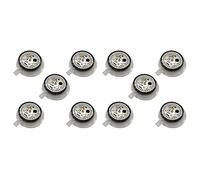 Hundnsney 10X Día de Movimiento de la Fecha NH35 Establece la Muñeca del Reloj Mecánico Automático de Alta Precisión, plata