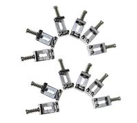 Hundnsney 12x puente de Tremolo de repuesto en cromo para guitarra eléctrica