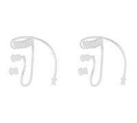 Hundnsney 2 x accesorios para auriculares, tubo acústico, con bobina transparente, para walkie-talkie, radio bidireccional, accesorios para auriculares, 750085052