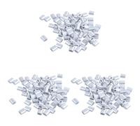 Hundnsney 2mm Clip de aluminio de doble agujero para abrazadera de cable, 240 piezas