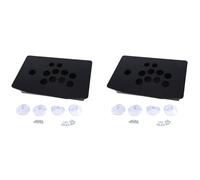 Hundnsney 2X Caja de panel de acrílico para joystick de arcada para máquina de , se puede instalar, botón de joystick para video retro