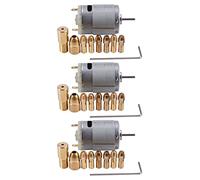 Hundnsney 3 Pc DC 12 V 500 Ma Mirco Motor con 6 piezas 0,5-3,2 mm Pinza de perforación eléctrica Pcb Tool Set