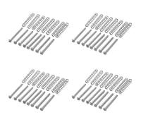 Hundnsney 32 piezas M2,5 x 32 mm Pick-Up de guitarra eléctrica de Humbucker Reglage la de tornillo y resorte - Paso 0,4 mm - Plata