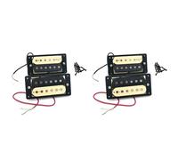 Hundnsney 4 piezas pastillas de guitarra eléctrica 50/52 pastillas de guitarra eléctrica de doble bobina Humbucker cara cebra