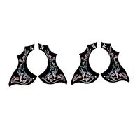 Hundnsney 4 piezas serie Guitarras Pickguard Anti-arañazos placa de protección autoadhesivo Pick pegatina para piezas de guitarra acústica