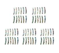 Hundnsney 60 piezas guitarra rosetón rosetón Abalone Concha Incrustación Bandas curvas Guitarra Sonido Agujero Incrustación 4mm