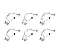 Hundnsney 6set 27mm preamplificador transductor piezo-eléctrico preamplificador guitarra con de salida de 6,35 mm para guitarra acústica ukelele caja de cigarros guitarra guitarra