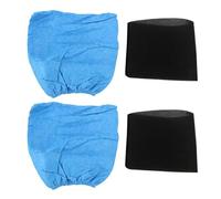 Hundnsney Bolsas de Filtro Textil y Espuma Húmeda para MV1 WD1 WD2 WD3 Aspiradora - 4 Piezas
