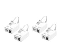 Hundnsney BT a ADSL RJ11 - Separador de microfiltro de Internet (4 paquetes, BT macho a BT y RJ11 para módem fijo