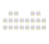 Hundnsney - Caja de dientes de plástico para prótesis dentales (20 unidades, con caja de almacenamiento de película para prótesis dental)