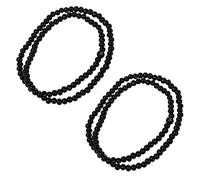 Hundnsney - Collar de budista (2 unidades, collar de oración), madera de sándalo, negro., 750020402