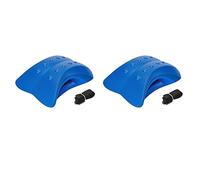 Hundnsney - Dispositivo de espuma para camilla en la parte inferior de la espalda, dispositivo de apoyo lumbar, alivio del dolor raquídeo, cojín de tracción Lumbar Azul