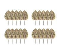 Hundnsney - Juego de 20 Piezas, Hojas de Palma secas Naturales, Ventiladores de, Secos, Tropicales, decoración de Hojas secas para Cocina, Boda