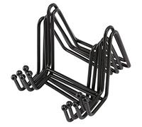 Hundnsney Juego de 5 caballetes de metal de hierro negro para soporte de placas de soporte para placa de soporte para expositores para imagen, decorativo