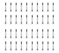 Hundnsney - Lápiz capacitivo universal de 40 unidades, transparente, pantalla capacitiva, lápiz táctil, punta de repuesto, diseño de escritura y pluma