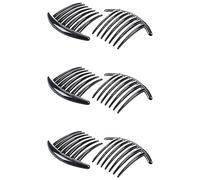 Hundnsney - Lote de 6 unidades, plástico, diseño de señora y mujer, color negro