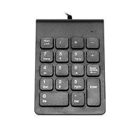 Hundnsney Números Bloque Teclado 18 Teclas Digital Teclado para la Facturación Placa Ordenador Portátil Windows Notebook Tabletas PC (Negro)