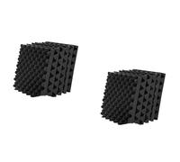 Hundnsney Paquete de 12 Paneles de Espuma Acústica Autoadhesivos Panel de Pared de Procesamiento Insonorización Incombustible, Reducción de la Espuma de Ruido para Estudio, Etc.