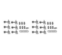 Hundnsney Pequeña Pinza Sellado de Guitarra Ajuste De Tobillos Mecánicos Sintonizadores (Plata 12 R)