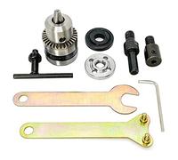 Hundnsney Portabrocas eléctrico para amoladora angular, adaptador de mandril de rueda, eléctrica para motor de eje de 5 mm 775 795 895