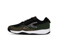 HUNDRED Blade Lite, Badminton Shoes Unisex Adulto, Black/Orange/White, 45 EU