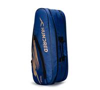 HUNDRED Cosmogear Badminton Kit-Bag (Royal Blue, Size: Large) | Double Zipper | Bag with Front Zipper Pocket | Material: Polyester| Padded Back Straps | Easy-Carry Handle