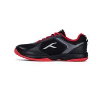 HUNDRED Court Star, Zapatos de Bádminton Hombre, Black/Red, 46 EU