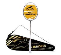 HUNDRED Powertek 1000 Pro - Raqueta de bádminton de Grafito con Cubierta Completa
