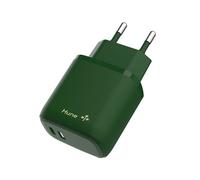 CARGADOR HUNE ECO 2 PUERTOS 20W USB-C USB-A BOSQUE